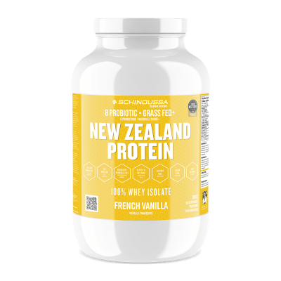 Schinoussa New Zealand Probiotic Whey Isolate Vanilla 910g - Five Natural