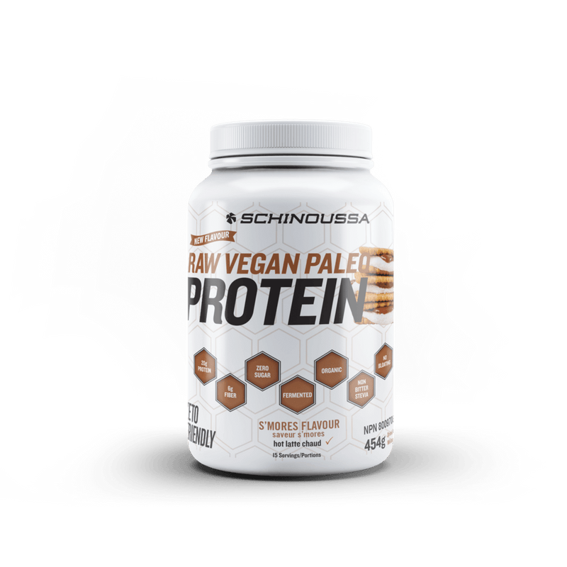 Schinoussa Raw Vegan Protein Smores 454g - Five Natural