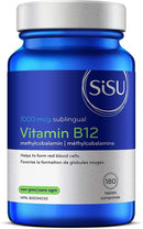 Sisu B12 1000mcg Methylcobalamin Unflavoured 180 sublingual Tablets - Five Natural