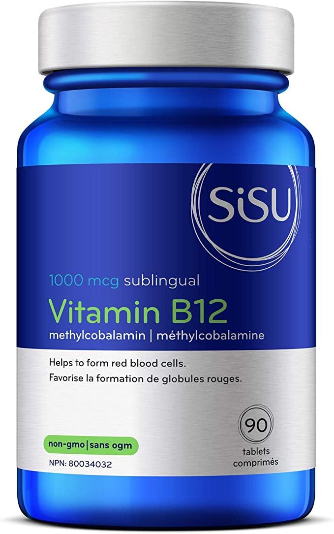 Sisu B12 1000mcg Methylcobalamin Unflavoured 90 Sublingual Tablets - Five Natural