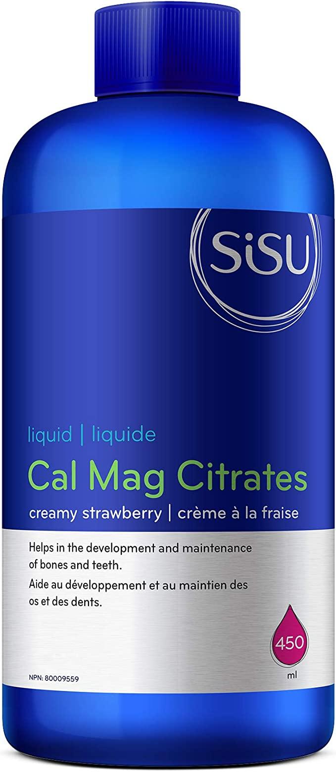 Sisu Cal Mag Citrates Liquid with D3 Strawberry 450mL - Five Natural