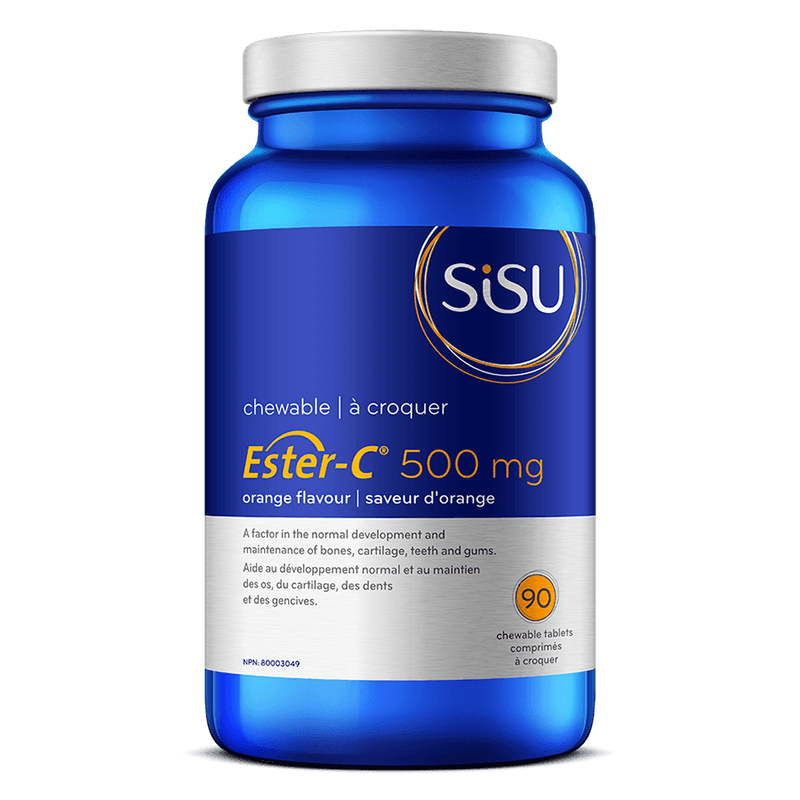 Sisu Ester-C 500mg Orange 90 Chewable Tablets - Five Natural