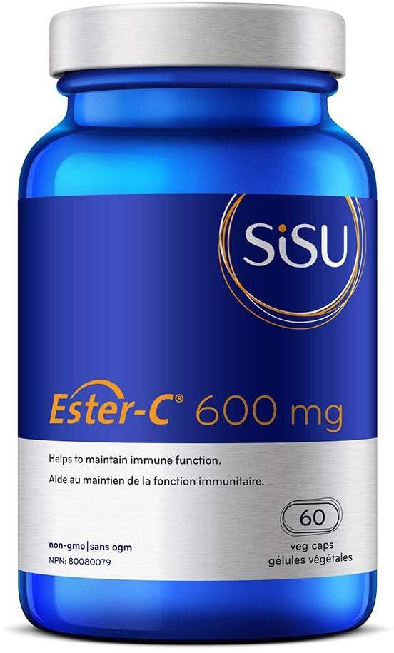 Sisu Ester-C 600mg 60 Veg Capsules - Five Natural