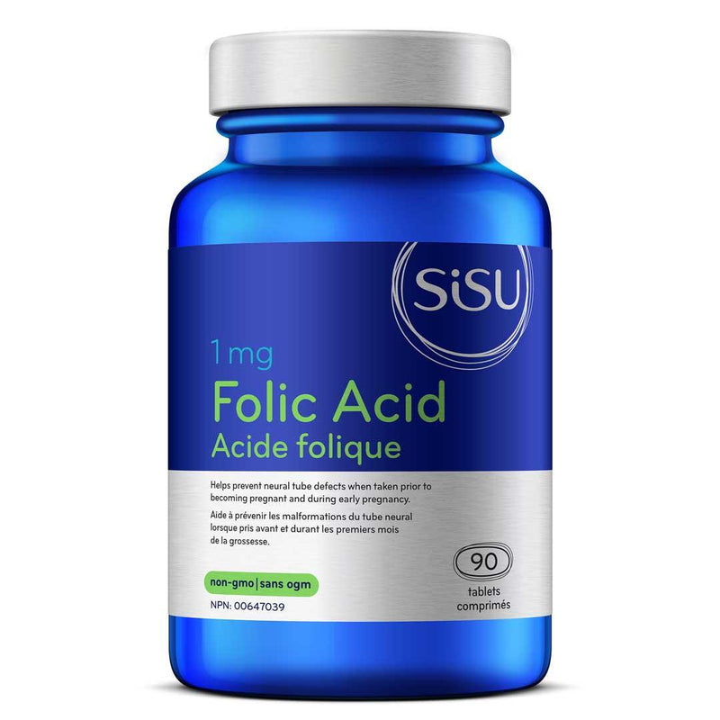 Sisu Folic Acid 1mg 90 Tablets - Five Natural