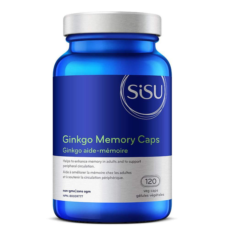 Sisu Ginkgo Memory 120 Veg Capsules - Five Natural