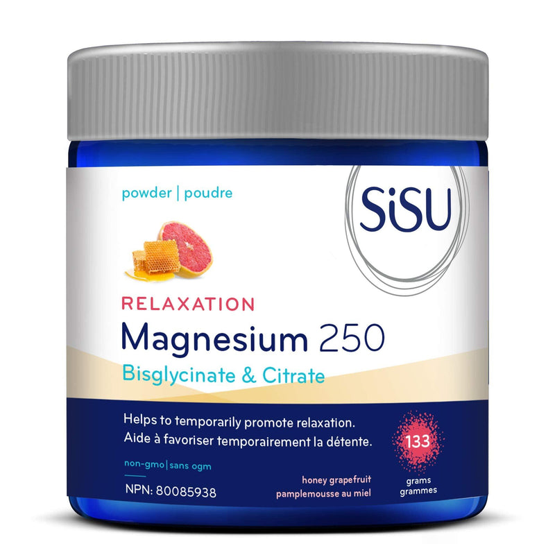 Sisu Magnesium 250 Relaxation Blend Powder Honey Grapefruit 133g - Five Natural