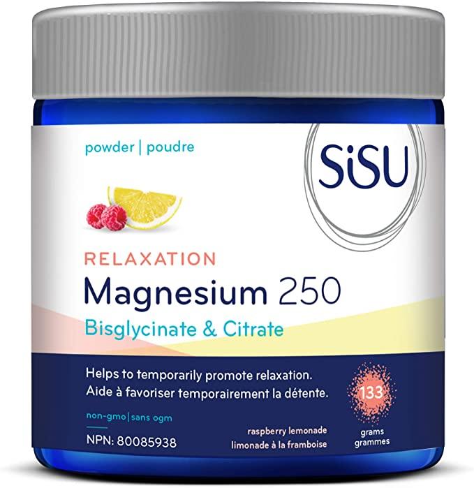 Sisu Magnesium 250 Relaxation Blend Powder Raspberry Lemonade 133g - Five Natural