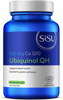 Sisu Ubiquinol QH 100mg 60 Softgels - Five Natural