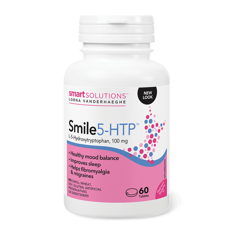Smart Solutions SMILE 5-HTP 60 Veg Capsules - Five Natural