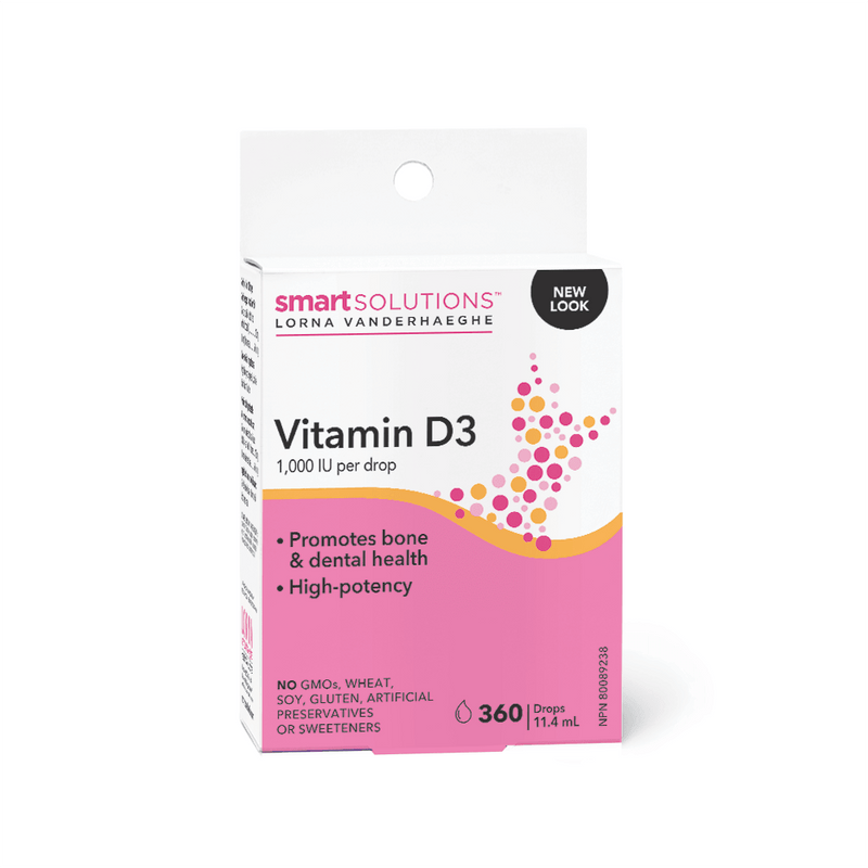 Smart Solutions Vitamin D3 Droplets 360ml Liquid - Five Natural