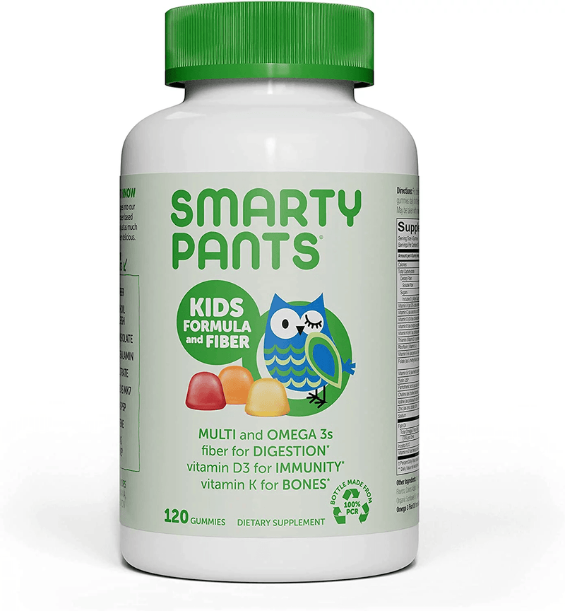 Smarty Pants Kids Formula+ Fiber 120 Gummies - Five Natural