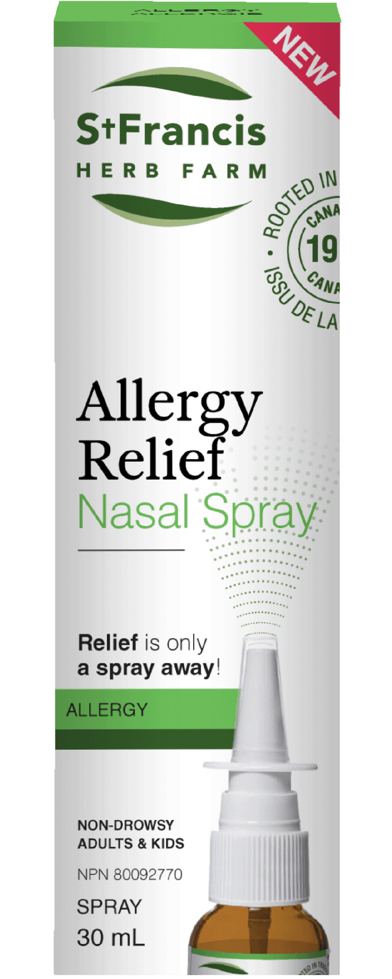 St. Francis Allergy Relief Nasal Spray 30mL - Five Natural