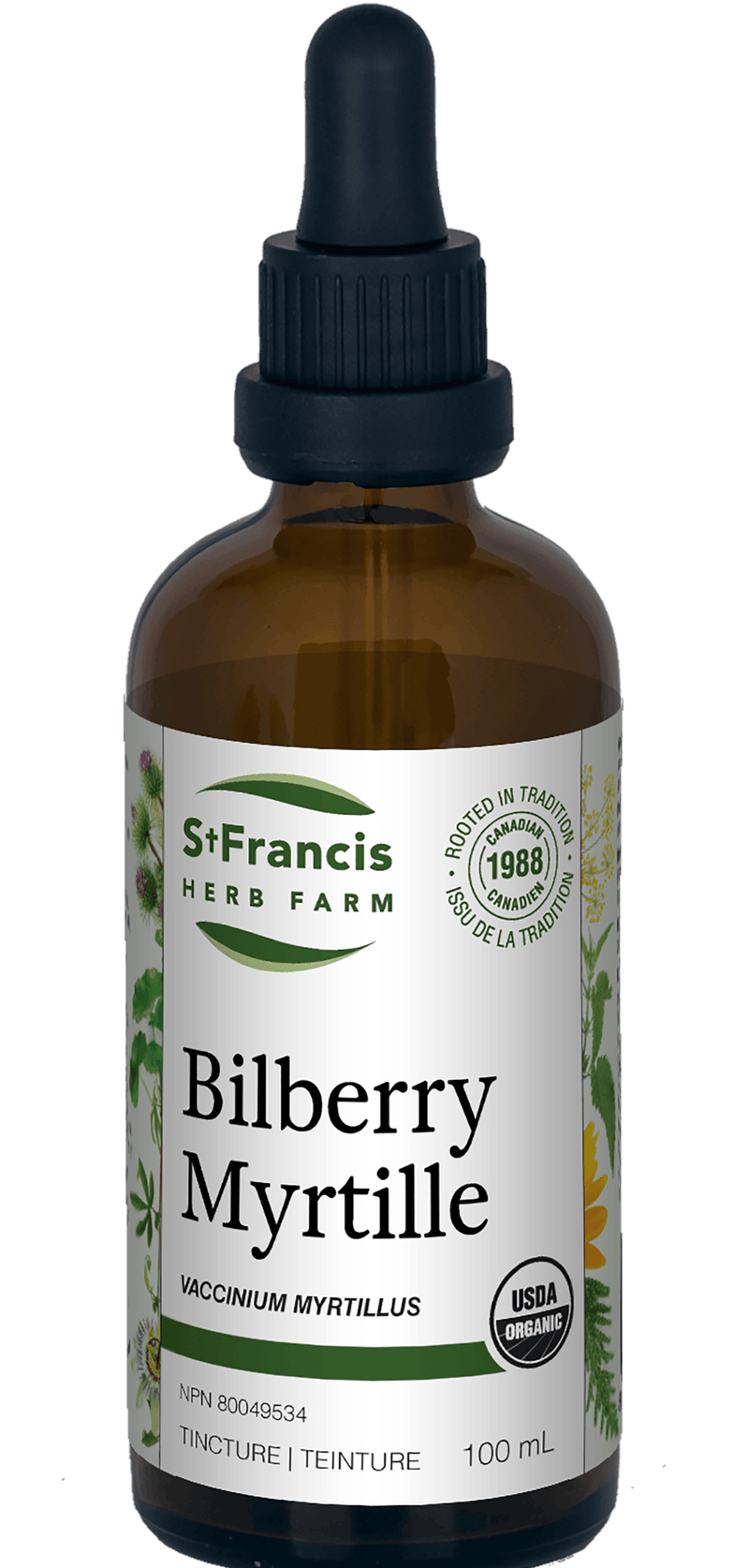 St. Francis Bilberry Leaf & Berry 100mL - Five Natural