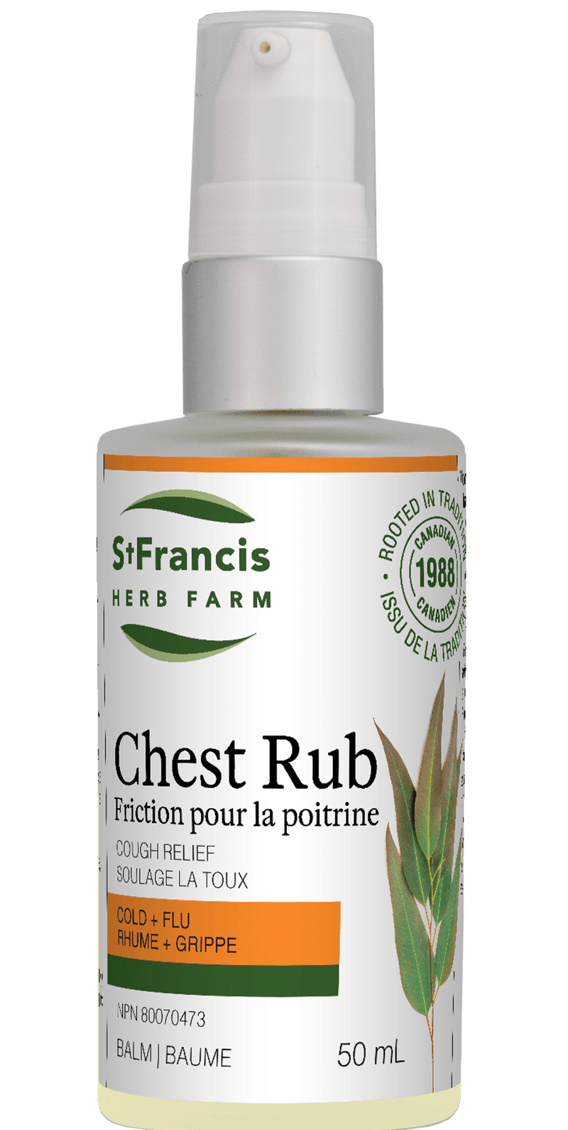 St. Francis Chest Rub Balm 50mL - Five Natural