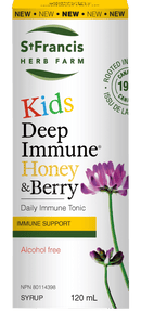St. Francis Deep Immune® Kids Honey & Berry 120mL - Five Natural