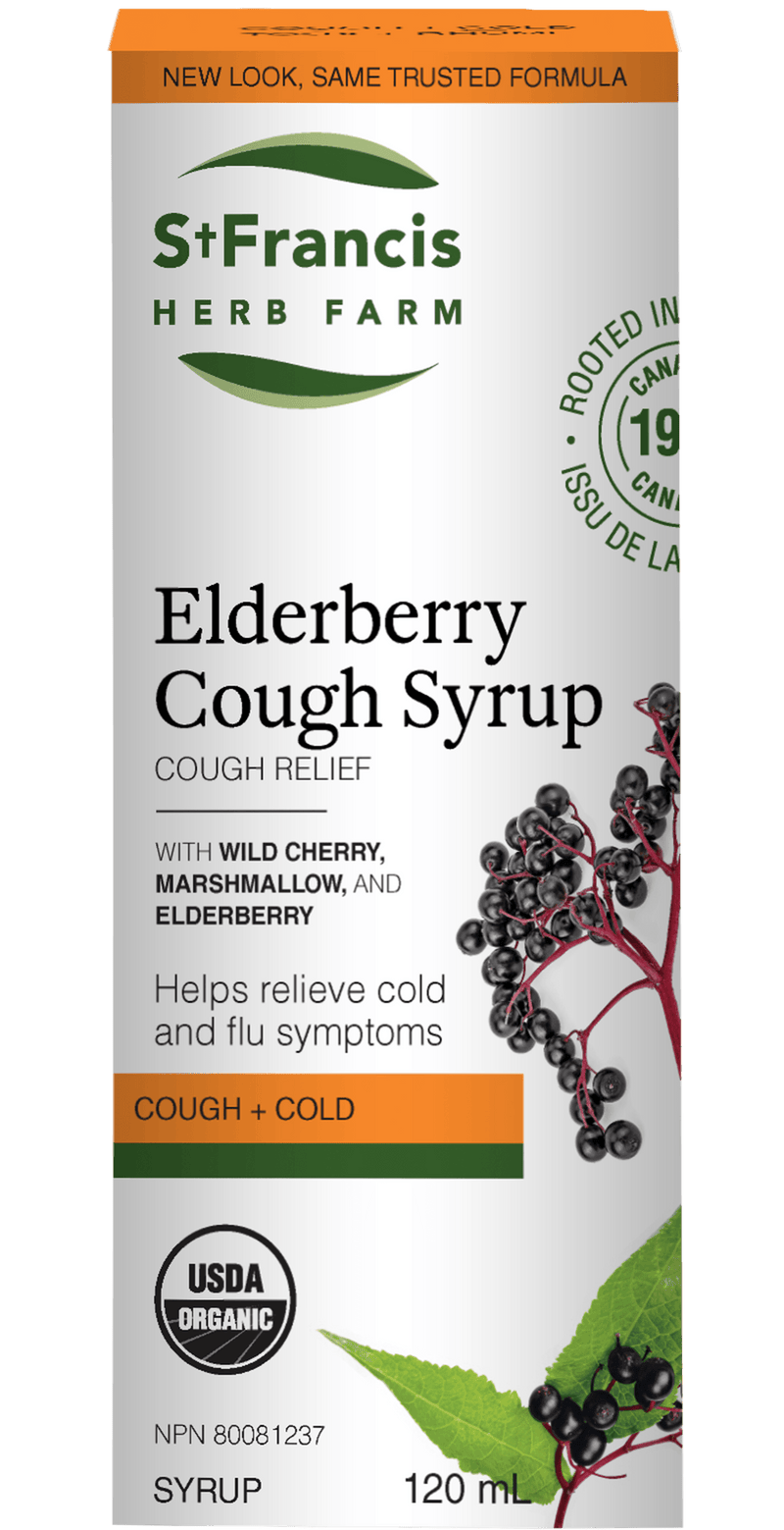 St. Francis Elderberry Cough Syrup Adults 120mL - Five Natural