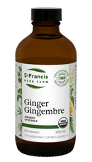 St. Francis Ginger 1:1 FluidExtract 250mL - Five Natural