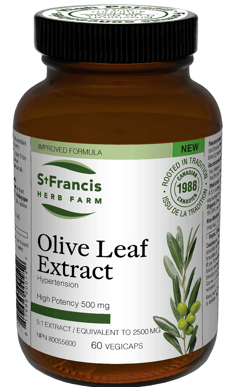 St. Francis Olive Leaf 5:1 Extract 60 Capsules - Five Natural