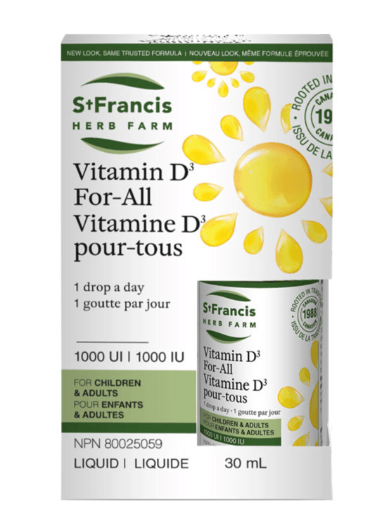 St. Francis Vitamin D for All 1000IU 30mL - Five Natural