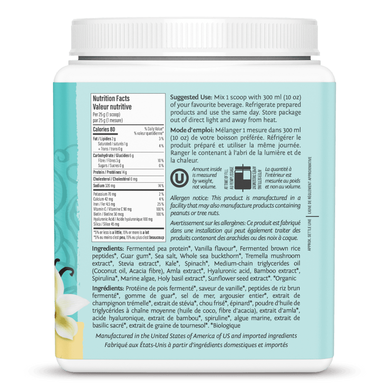 Collagen Building Protein Peptides - Tahitian Vanilla 500 g - Five Natural