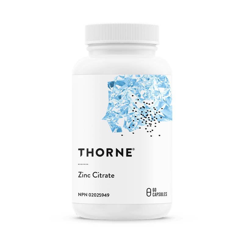 Thorne Zinc Citrate 60 Capsules - Five Natural