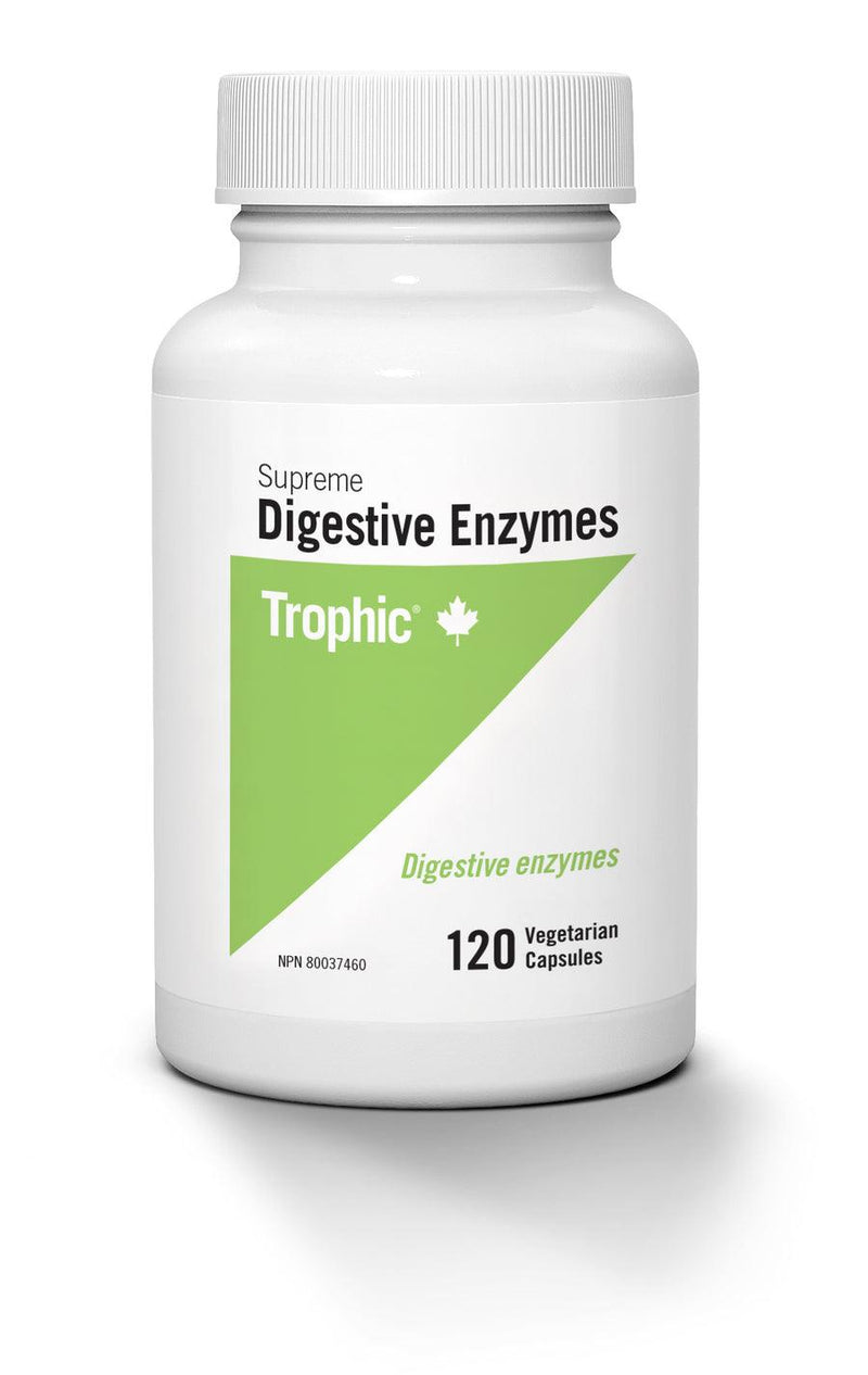 Trophic Digestive Enzymes Supreme 120 Veg Capsules - Five Natural