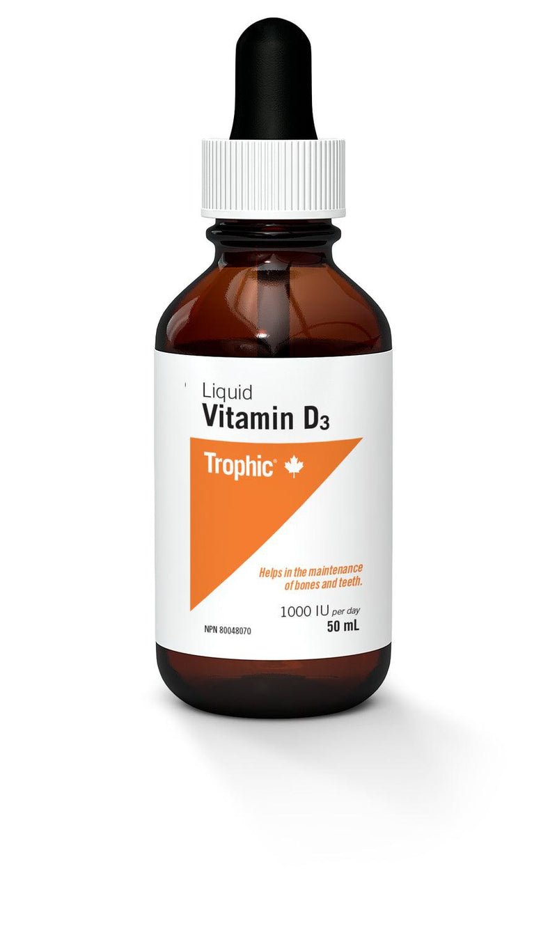 Trophic Vitamin D3 1000 IU Liquid 50 ml - Five Natural
