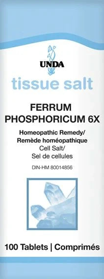 Ferrum phosphoricum 6x 100 Tablets - Five Natural