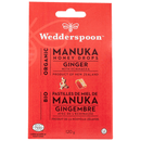 Wedderspoon Organic Manuka Honey Drops Ginger 120g - Five Natural