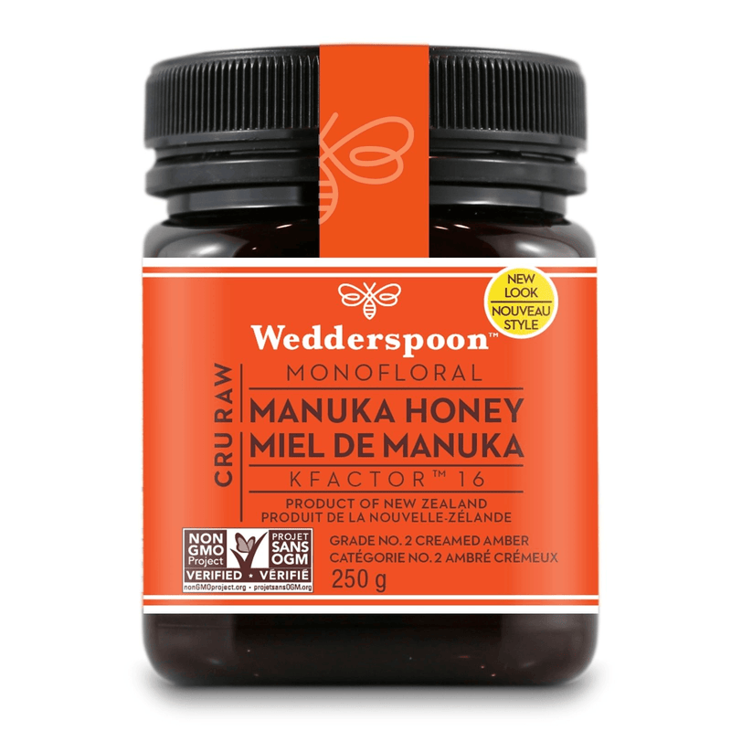 Wedderspoon Raw Manuka Honey K Factor 16 250g - Five Natural