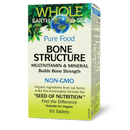 Whole Earth & Sea Bone Structure Multivitamin & Mineral 60 Tablets - Five Natural