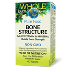 Whole Earth & Sea Bone Structure Multivitamin & Mineral 60 Tablets - Five Natural