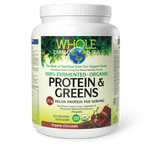 Whole Earth & Sea Fermented Organic Protein & Greens Organic Chocolate 710g - Five Natural