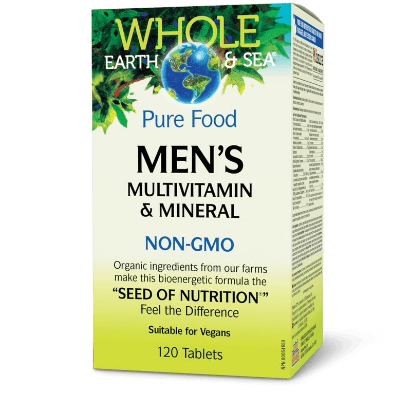 Whole Earth & Sea Men’s Multivitamin & Mineral 120 Tablets - Five Natural