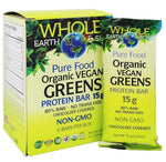 Whole Earth & Sea Organic Vegan Greens Protein Bar 6 Pack 450g - Five Natural
