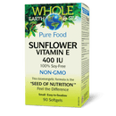 Whole Earth & Sea Sunflower Vitamin E 400 IU 90 Softgels - Five Natural