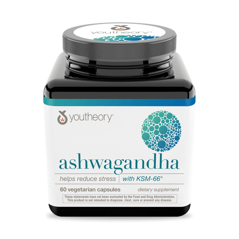 Youtheory Ashwagandha 60 Capsules - Five Natural